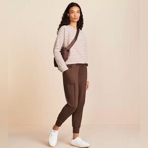 LOFT Lou & Grey Heathered Luvstretch Joggers size XL